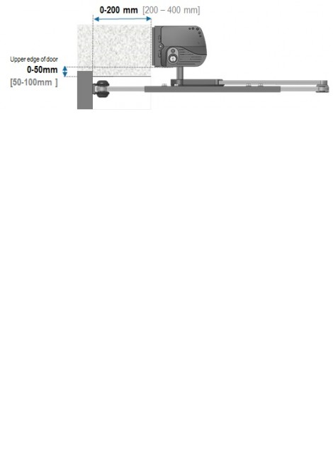 Electromechanical operator for swing doors